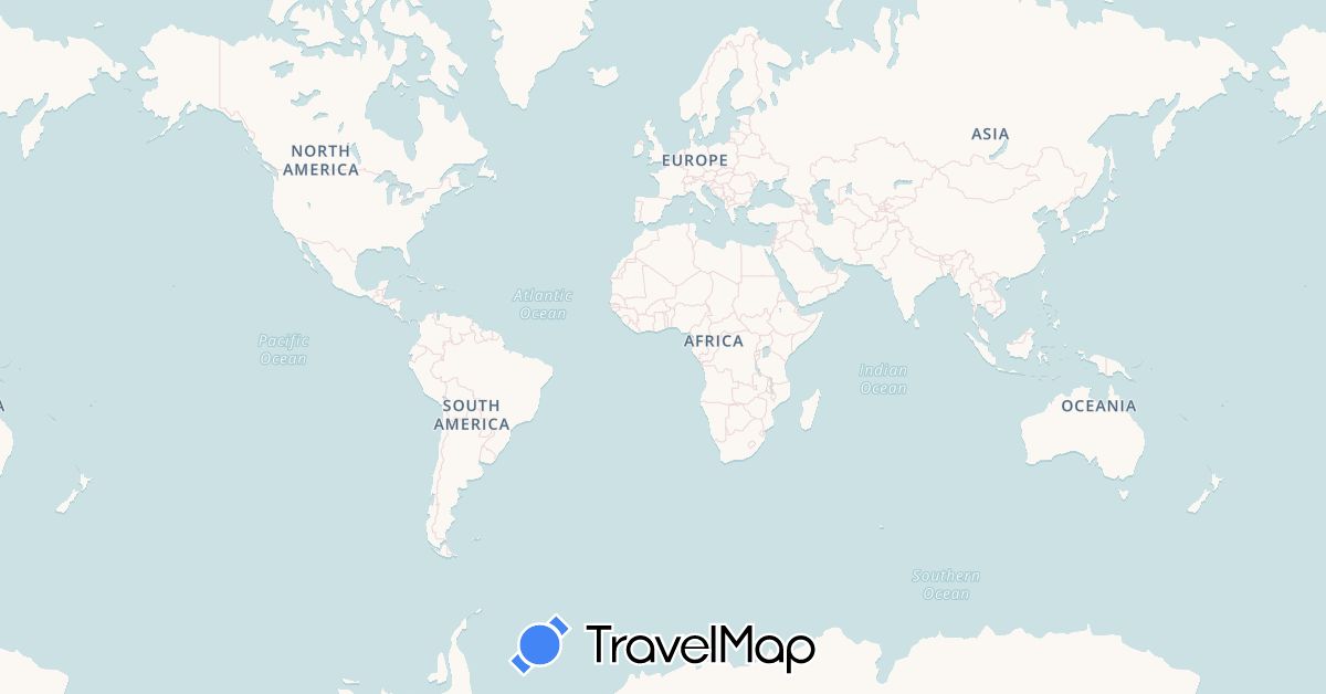 TravelMap itinerary: driving, boat in Costa Rica (North America)